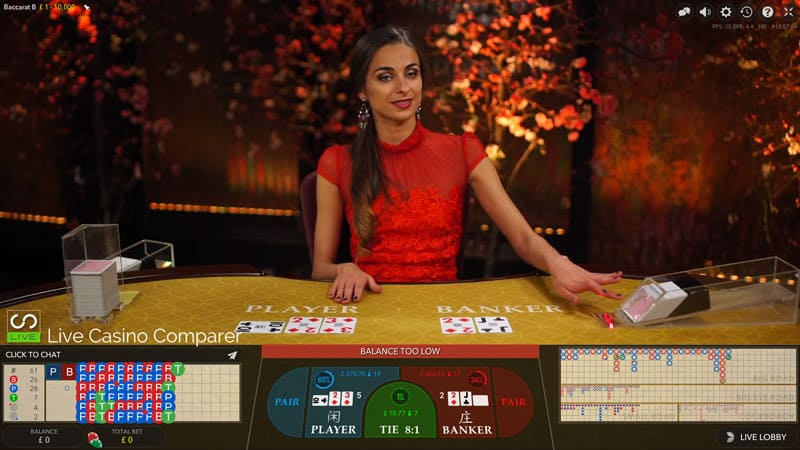 baccarat online casino live777